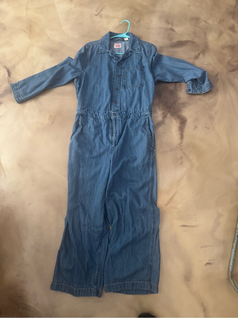 Levi's Blue Denim Jumpsuit